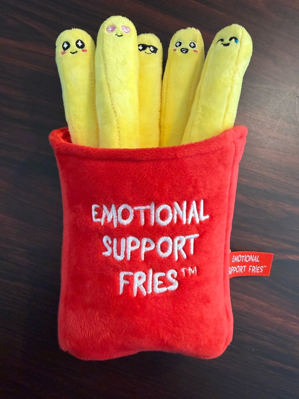 Emotional Support French Fries 🍟 5 Plush Fries In Plush Container TINY FLAW